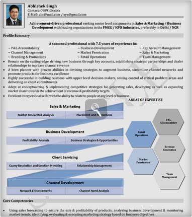 Visual CV Samples - Visual Sample CV - Naukrigulf.com