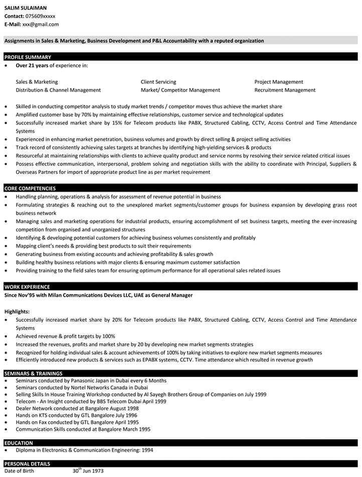 resume Report: Statistics and Facts